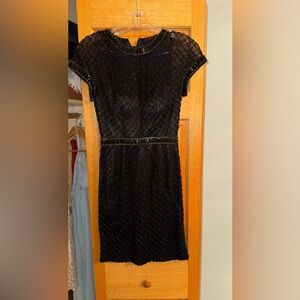 Jovani Black Sequin Mini Dress